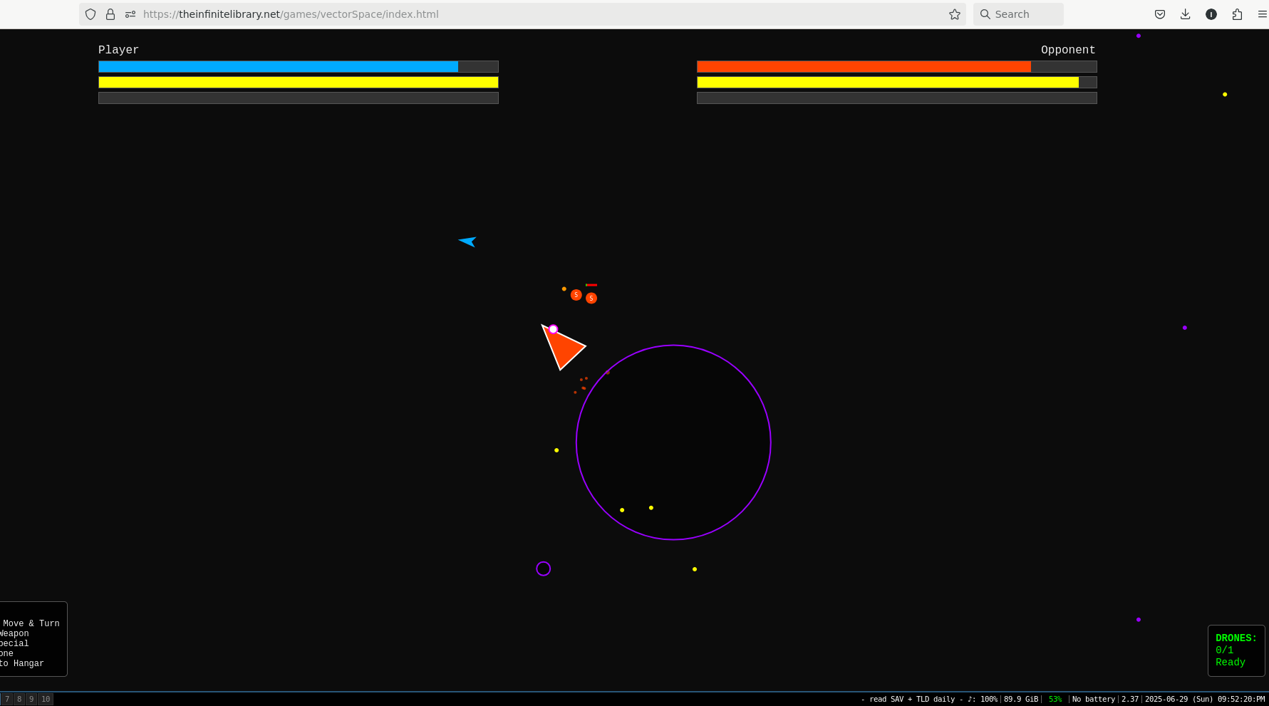 Vector Space War Arena